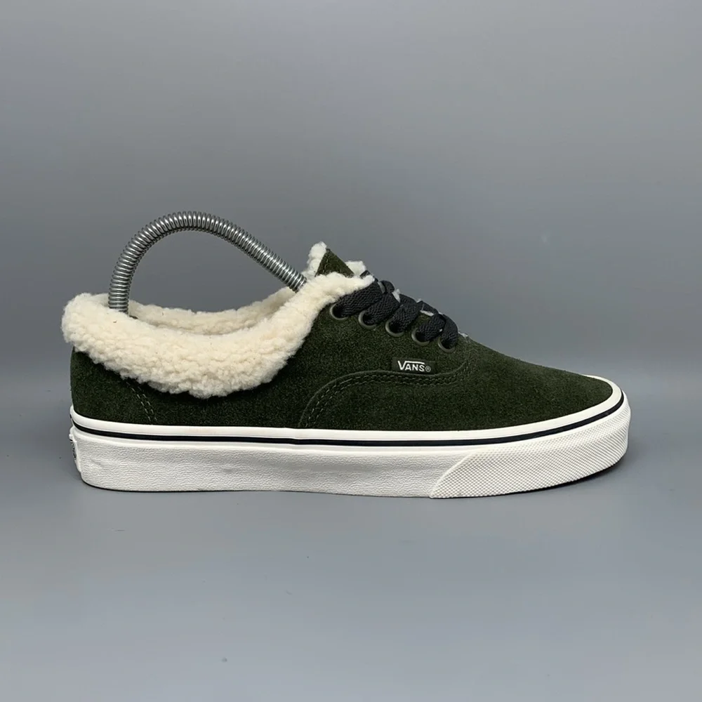 Vans Sherpa Suede Green Skate Shoes‎ 508357 Women’s Sz 8.5 / Men’s 7